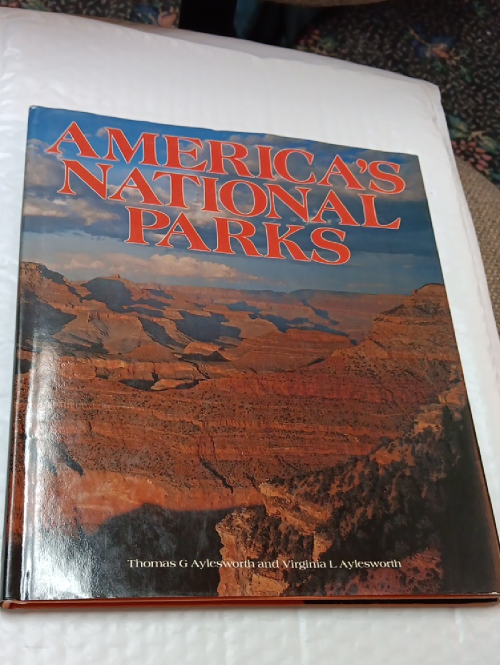 America's National Parks Hardcover Book - Red & Blue Cover